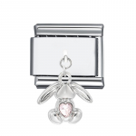 Armastuss&uuml;dame ristliblikas itaalia lingid v&otilde;lusid roostevabast terasest 9 mm k&auml;ev&otilde;ru helmes v&otilde;lu, isetehtud ehted, mis teevad trendika kingituse as the picture