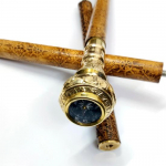 Antiikstiilis Viktoriaanlik Vanaaegne Disainer Messingist K&auml;epidemega Kepp Puidust Jalutuskepp M aero