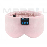 Pehme magamismask Bluetooth traadita k&otilde;rvaklapid Magamisk&otilde;rvaklapid Reguleeritav muusikaline silmamask Siidist magamismaski jaoks Silmamask Magamine roosa