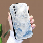 Armas koomiksimustriga kreemjas tekstuuriga korpus Lainelise servaga pehme silikoonkaanega telefoni&uuml;mbris Huawei Honor Infinix Tecno iPhone'i jaoks Tecno Spark Go 1