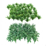 100x Plastic Green Scenery Landscape Model Grass Wargame garden and park Diorama