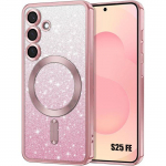 Coque de Protection - BOOLING - Samsung Galaxy S25 FE - Silicone Souple - Protection Cam&eacute;ra - Rose Brillant