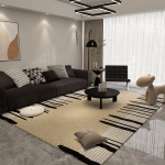 Elutoa vaip: Libisemisvastane Kulumiskindel T&auml;ielikult Kattev Kohvilaua Vaip Kodukasutuseks Plekikindel Lihtsalt Hooldatav Kristallveluurist Vaip 140x200cm