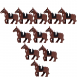 MOC Keskaja S&otilde;jalised Ehitusklotsid Ratsav&auml;epolk R&uuml;&uuml;tel Hobune Loom Tarvikute Komplekt Mini Klotsid Osta Kaupu Poisi M&auml;nguasi Kingitus