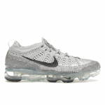 Nike Air VaporMax 2023 Flyknit Puhta plaatina antratsiidi v&auml;rvi meeste tossud Hall Valge DV1678-004 40.5