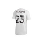 Adidas Inter Miami CF Kodus&auml;rk Beckham Nr. 23 L&uuml;hikeste varrukatega treeningkomplekt meestele Spordir&otilde;ivad Valge GE2104 S