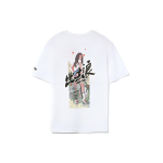 Li Ning Sporditrendi seeria L&otilde;bus logoprindiga l&uuml;hikeste varrukatega T-s&auml;rk Meeste topid Valge AHSR535-3 XL