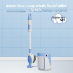 Vedeliku s&uuml;stimise silikoonist tualettpintsli iminapaga hoidik Tugev puhastus Ei mingeid surnud nurki 1PCS