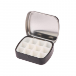 Kaasaskantav t&uuml;hi akvarelliplekk-karp 12/24 ruudustikuga mini-akvarelliv&auml;rvipalett reisimaaliv&auml;rvi kandik kunstitarbed as the picture