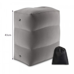 T&auml;ispuhutav lennuki jalatoe padi lastele lennu ajal magamistugi jalatugi puhkepadi jalapadi lennukiautole Bustraveli jalatugi helehall v&auml;rv