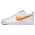Nike Air Force 1 Low '07 Spray Paint Swoosh Valged Ohutusoranžid Tossud FJ4228-100 36.5