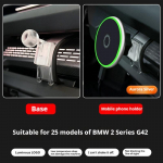 BMW X3 X5 X6 X7G45 G05 G06 G07 2 3 4 5 seeria G42 G30 G22 G60 2025 Auto juhtmevaba laadija Auto telefoni hoidik MagSafe Tarvikud