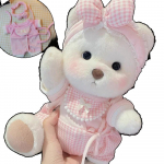 30cm K&auml;sitsi valmistatud Teddy Tale Karu Pl&uuml;&uuml;sm&auml;nguasi Vaheta Kleiti Beebi Roomamislapp T&uuml;druk Kallistus Kaisu Pl&uuml;&uuml;sist Nukk S&otilde;brannale Kingitus cloth no bear