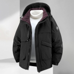 Suurused 5XL-11XL Moodsad Meeste Parkad Talvejope Kapuutsiga Veekindel Vabaaja L&otilde;tv Paks Soe &Uuml;lesuuruses &Uuml;ler&otilde;ivad Meeste Joped 5XL must