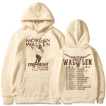 Streetwear Morgan Wallen Huppar Wallen One Night At A Time Tuuri Hupparid Morgan Wallen Kaup Pullover Huppar Unisex &Uuml;le suurusega M beige