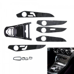 Auto 5D s&uuml;sinikkiust v&auml;limusega siseviimistluse DIY kleebis Benz C200 C300 GLC 2015-18 jaoks