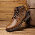 Meeste K&auml;sit&ouml;&ouml; Ankle Boots Luksuslik Retro Meeste Mootorrattasaapad K&otilde;rge Kvaliteediga V&auml;lisjalatsid T&ouml;&ouml;saapad Briti Stiilis Meeste Saapad 2025 39 pruun