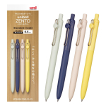 Mitsubishi Pencil Uniball ZENTO [K&otilde;ik 2 suurust 0,38mm/0,5mm] Veebaasil pastapliiatsite komplekt, 4 tk, Standardne 0.5mm