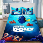 Multikas tekikott padjap&uuml;&uuml;r voodipesukomplekt Finding NemoS T&auml;iskasvanud Poiss T&uuml;druk Magamistoa kaunistus Lapsed &Uuml;he-kahekohaline Suur suurus 180x210cm 3pcs