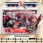 Genshin Impacti kingitused: Scaramouche, Furina, Hu Tao, Zhongli, Venti, Xiao Kaardih&uuml;lsid, V&otilde;tmehoidjad, M&auml;rgid ja Kirjatarvete karp Gift Box
