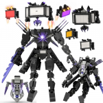 Uus Skibidi Mees Ehitusklotsid Cameraman Tvman Titan Kell Kuningas Animatsioonikujud Mudel M&auml;nguasjad Lastele J&otilde;ulu Lihav&otilde;tte Kingitus