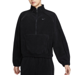 Nike Therma-Fit FW25 &Uuml;ks Swoosh Soe k&otilde;rge kraega pusa pikkade varrukatega dressipluus Naiste dressipluus HV3716-010 S black
