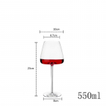 2 tk. L&auml;bipaistev kristallveinipokaal pulmapidu Astmen&otilde;ud joogiklaas, suur k&otilde;ht, v&auml;ike suu Burgundia tass Sherry &scaron;ampanjafl&ouml;&ouml;t 2Pcs