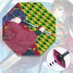 Demon Slayer Katana Vihmavari P&auml;ris Suuruses Jaapani Anime Cosplay Vihmavarustus Tanjirouu Kimetsu No Yaiba Pikk P&auml;ikesevari Elutarbed IRON&8K yellow