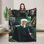 Dracor Malfoye Kootud Tekk Multikas Tom Felton Flanellist Visketekid Kodu Diivanile Tr&uuml;kitud Kerged Voodikatted 30x40in