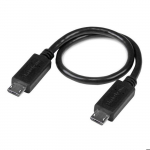 STARTECH.COM OTG USB-kaabel Micro USB-st Micro USB-sse - USB On-The-Go adapter - M/M - 20 cm - Must