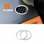 for VEZEL 2015 2016 2017car Front Small Air Outlet Decoration Cover Trim Car Styling Accessories ABS Chrome for Honda HRV