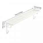 Radiaatorikate Riiul Kuumakindel Puurimiseta Rauast Riiul Ruumis&auml;&auml;stlik Kuumakindel Radiaatori kohale Pingi Hotelli &Uuml;hiselamusse valge