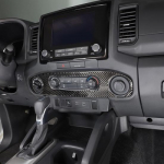 Soft Carbon fiber Console Air condition Cover Trim for Nissan Frontier 2024+