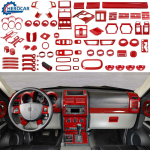 Punane Salongi Armatuurlaua Konsoolipaneeli Raami Dekoratiivne Kate Sisekate 2007-2012 Dodge Nitro jaoks 1X Cup holder panel