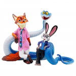 2 stiili Zootopia k&auml;sitsi valmistatud mudel Anime kaunistus Judy rebane Nick koomiksinukk S&uuml;nnip&auml;evakingitus J&otilde;ulukingitus