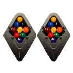 1/2 tk Piljardirest Professionaalne Kolmnurkne Rombooniline Piljardilaua Pallihoidja Universaalne 8/9 Palli Positsioneerimisrest Piljarditarvikud 2pcs A gray