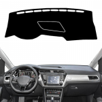 Car Dashboard Cover Mat For Volkswagen VW Touran MK2 2016 2017 2018  Anti-UV trument Sunshade Carpet Rug Accessories Black(Red Edge)