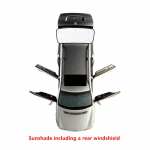 P&auml;ikesesirm autole BMW X1 E84 MK1 2010 2011 2012 2013 2014 2015 Tarvikud P&auml;ikesesirm Esiklaas K&uuml;lgaken Privaatsuse Varjutavad Osad Rear Windshield