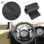 Car Accessories Braid on Steering Wheel Black Leather Cover For Mini Coupe 2001-2006 Convertible 2004-2008 For Mini R50 R53 R60