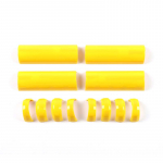 metyoucar For Toyota FJ Cruiser 2007-21 Car Inner Door Panel Handle Protective Cover Decorative Sticker Interior Car Accessories kollane