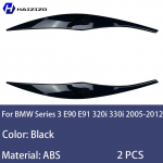 For BMW Series 3 E90 E91 320i 330i 2005-2012 Car front headlight decoration lamp eyebrow modified with carbon fiber accessories must