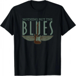 Kitarrim&auml;ngija Muusik Bluesi Kitarr Vintage Bluesi Muusikaarmastaja T-s&auml;rk S mitmev&auml;rviline