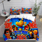 Koeramees () Voodipesukomplektid Tekk Voodikate Tekk Tekikott Padjap&uuml;&uuml;r 2-3osalised Komplektid Teismeliste Laste Kingitused EU Single(135*200cm)3pcs