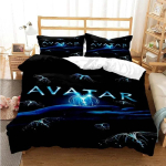 Avatar filmi tr&uuml;kiga kolmeosaline voodipesukomplekt Moodne ese Lastele v&otilde;i t&auml;iskasvanutele Vooditele Tekikatted Padjap&uuml;&uuml;rid Voodipesukomplekt Kingitus AU Single(140*210cm)3pcs