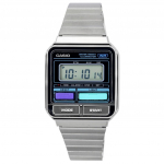 Renoveeritud Casio Vintage Digitaalne Roostevabast Terasest K&auml;ev&otilde;ru Kvarts A120WE-1A Unisex Kell must