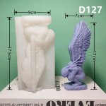3D 17cm Ingel Lunastuse Kuju Epoks&uuml;vaik silikoonvorm tiivad ingel betoon tsement kips silikoonvorm k&uuml;&uuml;nal silikoonvorm