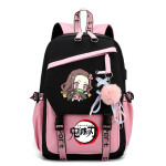 Jaapani multifilmikoomiksid Demon Slayer teemaline tr&uuml;kitud seljakott mitmek&uuml;lgne koolivormi stiilis seljakott 0008 42*27*17cm white