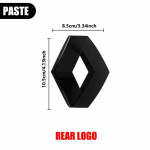 Rattakatted Renault Koleos Kadjar Captur Megane Talisman Espace Clio Zoe jaoks 3D ABS Esiv&otilde;re Tagaluugi Embleemi Kleebised