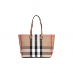 Burberry triibuline ruuduline disainiga kott puuvillase sangaga &otilde;lakott naiselik stiil kasepruun Basic Set (Bag+Dust Bag)