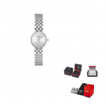 TISSOT Le Ai Kollektsioon Kvartsmehhanismiga Naiste K&auml;ekell 19,5 mm Valge sihverplaadi Roostevabast terasest korpus T058.009.11.031.00 Regular Watch Box